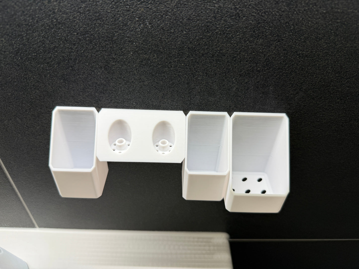 BrushDock Paste – Toothpaste Holder Wall Mount (No Drilling Required)