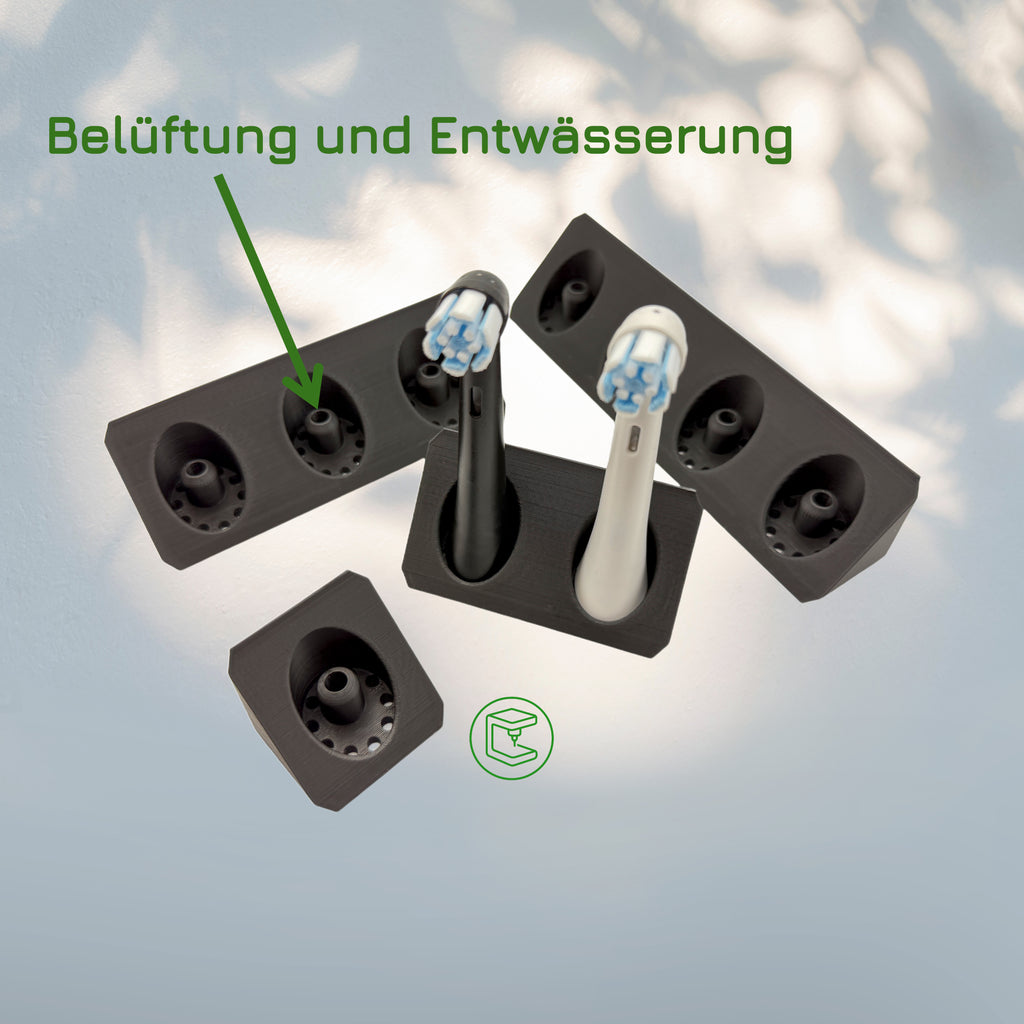 Zahnbürstenkopfhalter für Oral-B iO & Sonicare – BrushDock