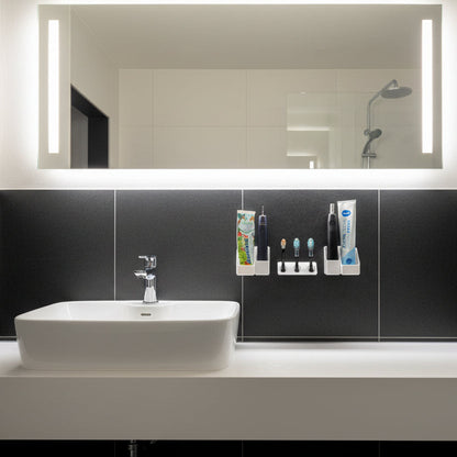 BrushDock Zahnbürstenhalter Family Set S in weiß