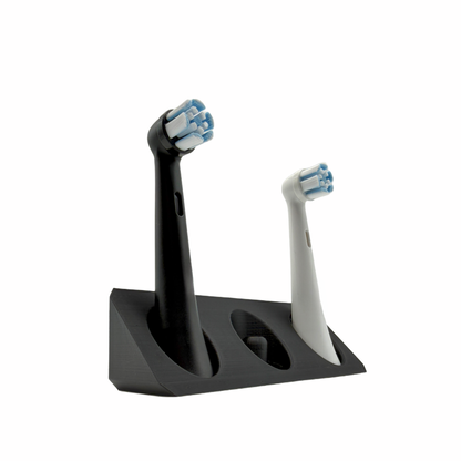 BrushDock – Toothbrush head holder for Oral-B (iO) &amp; Philips Sonicare – Wall mounting (no drilling required) 