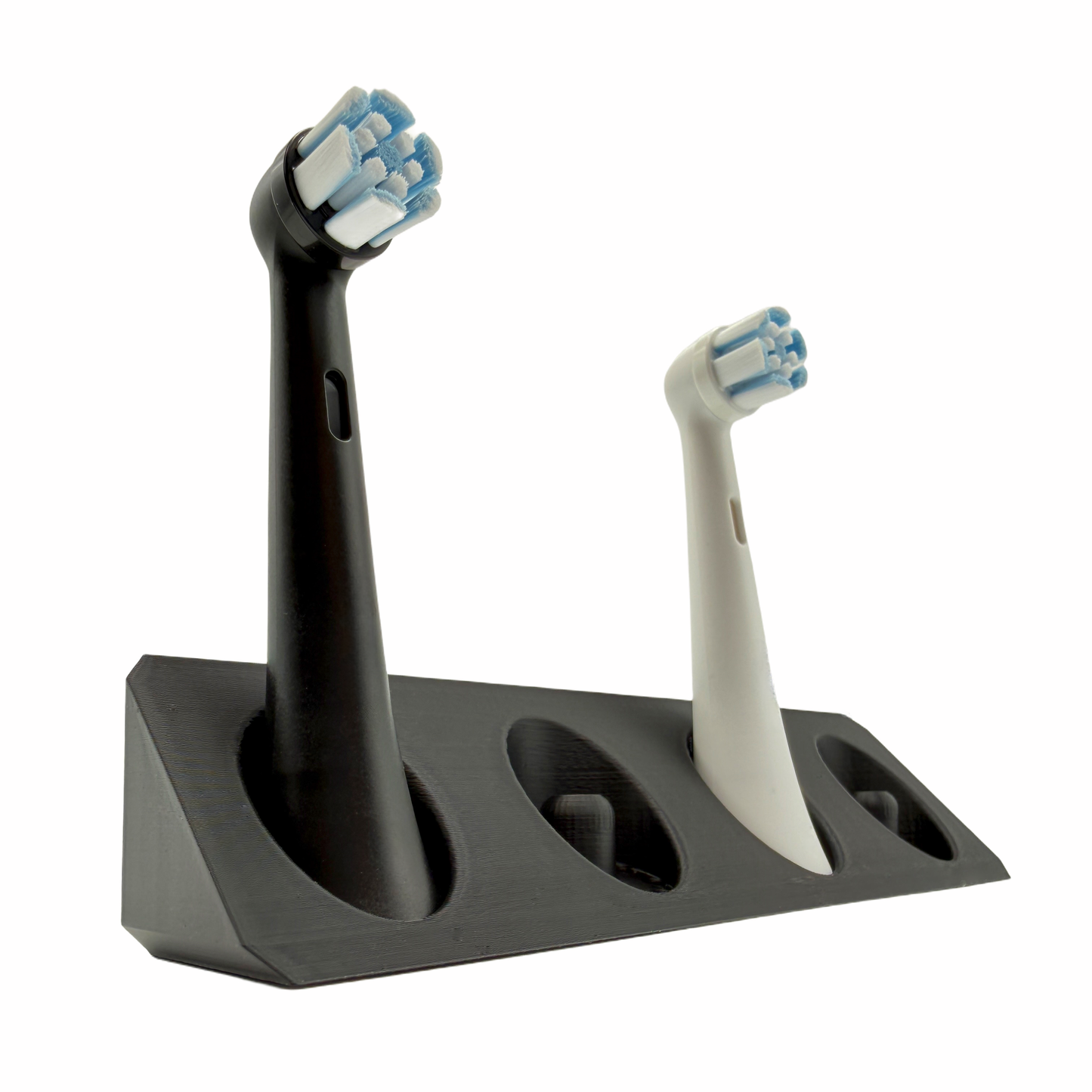 BrushDock – Toothbrush head holder for Oral-B (iO) &amp; Philips Sonicare – Wall mounting (no drilling required) 