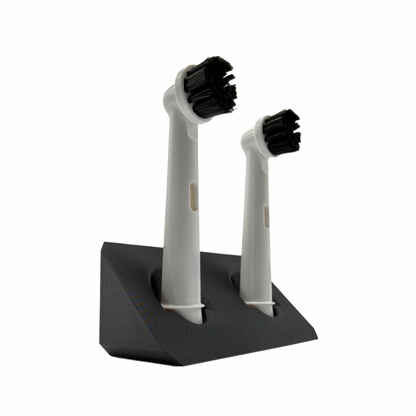 BrushDock – Toothbrush head holder for Oral-B (iO) &amp; Philips Sonicare – Wall mounting (no drilling required) 