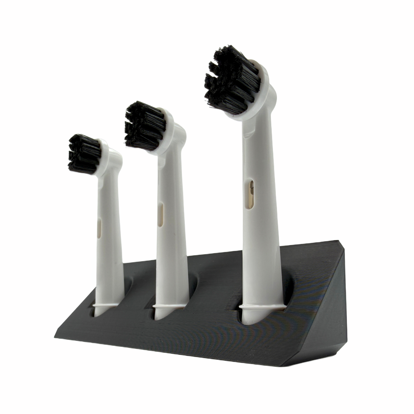 BrushDock – Toothbrush head holder for Oral-B (iO) &amp; Philips Sonicare – Wall mounting (no drilling required) 