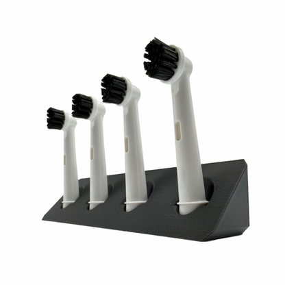 BrushDock – Toothbrush head holder for Oral-B (iO) &amp; Philips Sonicare – Wall mounting (no drilling required) 