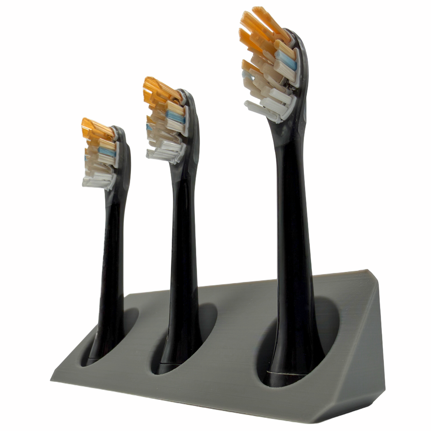 BrushDock – Toothbrush head holder for Oral-B (iO) &amp; Philips Sonicare – Wall mounting (no drilling required) 