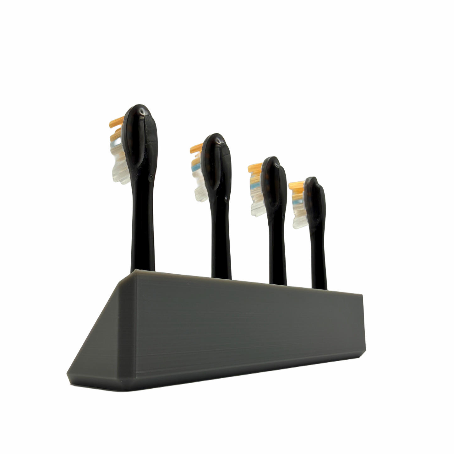 BrushDock – Toothbrush head holder for Oral-B (iO) &amp; Philips Sonicare – Wall mounting (no drilling required) 