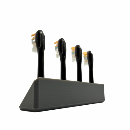 BrushDock – Toothbrush head holder for Oral-B (iO) &amp; Philips Sonicare – Wall mounting (no drilling required) 