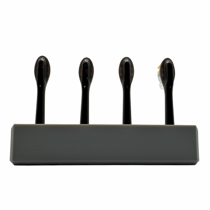 BrushDock – Toothbrush head holder for Oral-B (iO) &amp; Philips Sonicare – Wall mounting (no drilling required) 