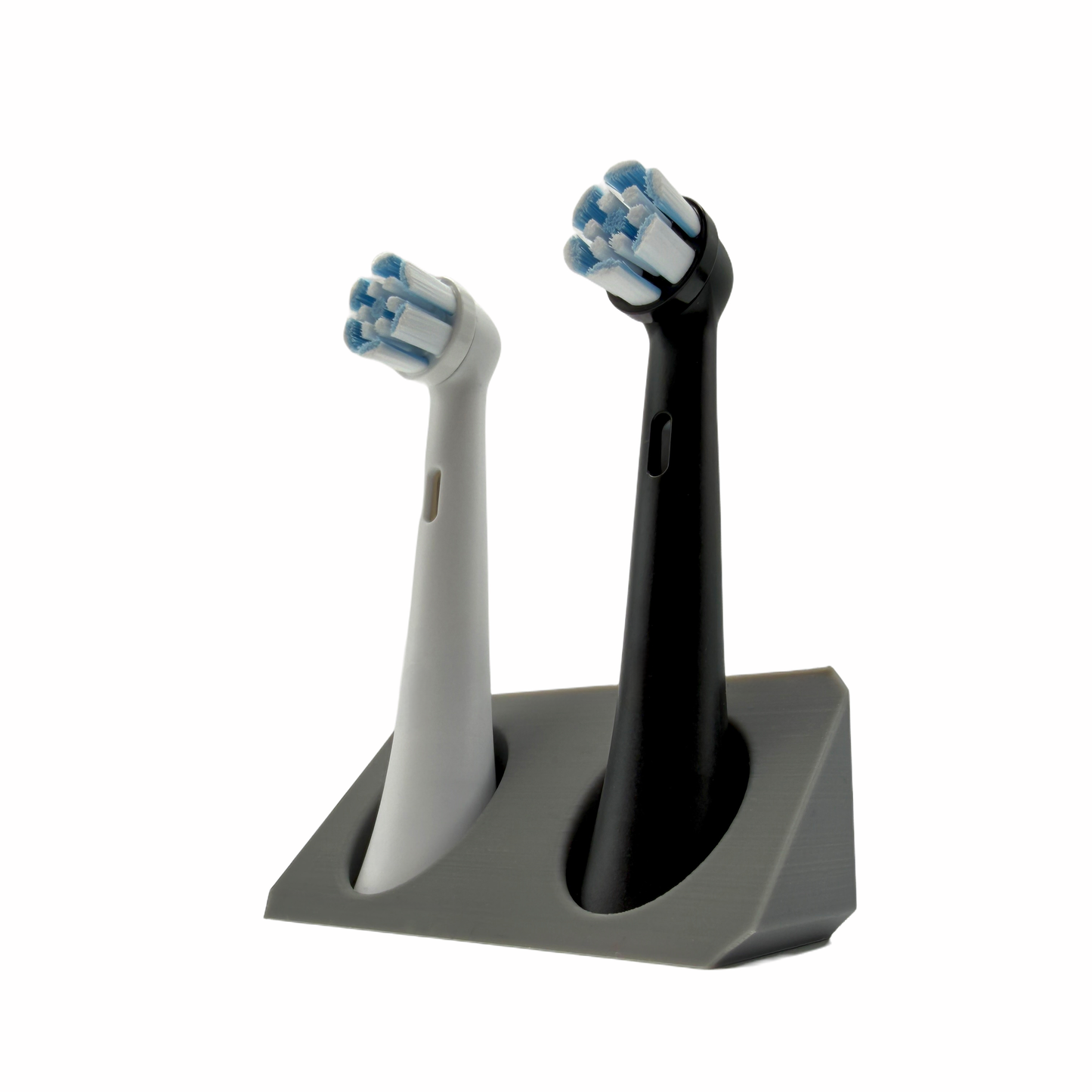 BrushDock – Toothbrush head holder for Oral-B (iO) &amp; Philips Sonicare – Wall mounting (no drilling required) 
