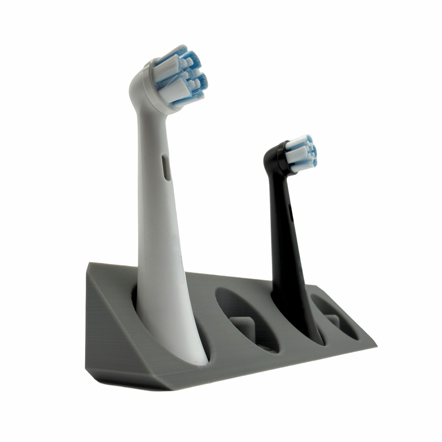 BrushDock – Toothbrush head holder for Oral-B (iO) &amp; Philips Sonicare – Wall mounting (no drilling required) 