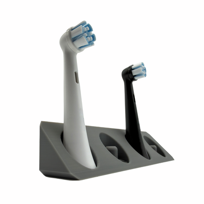 BrushDock – Toothbrush head holder for Oral-B (iO) &amp; Philips Sonicare – Wall mounting (no drilling required) 