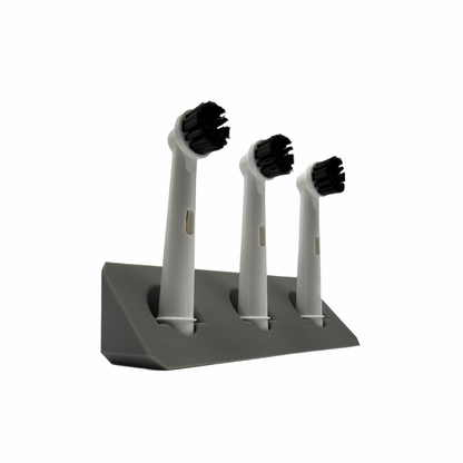 BrushDock – Toothbrush head holder for Oral-B (iO) &amp; Philips Sonicare – Wall mounting (no drilling required) 