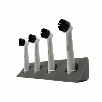 BrushDock – Toothbrush head holder for Oral-B (iO) &amp; Philips Sonicare – Wall mounting (no drilling required) 
