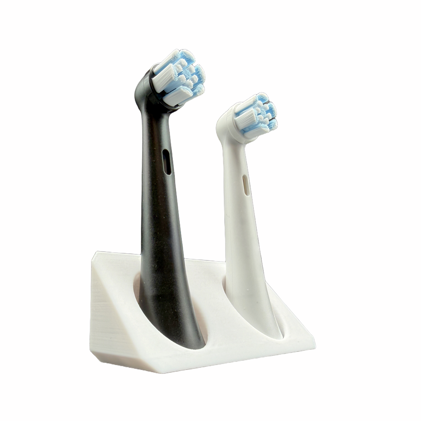 BrushDock – Toothbrush head holder for Oral-B (iO) &amp; Philips Sonicare – Wall mounting (no drilling required) 