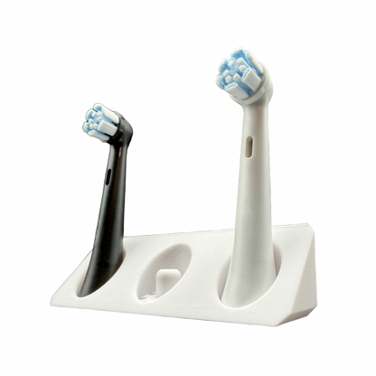 BrushDock – Toothbrush head holder for Oral-B (iO) &amp; Philips Sonicare – Wall mounting (no drilling required) 