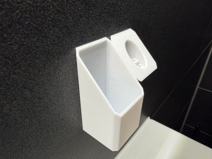 BrushDock Wall Set – Toothbrush &amp; Head Holder Wall Mount (No Drilling Required) 