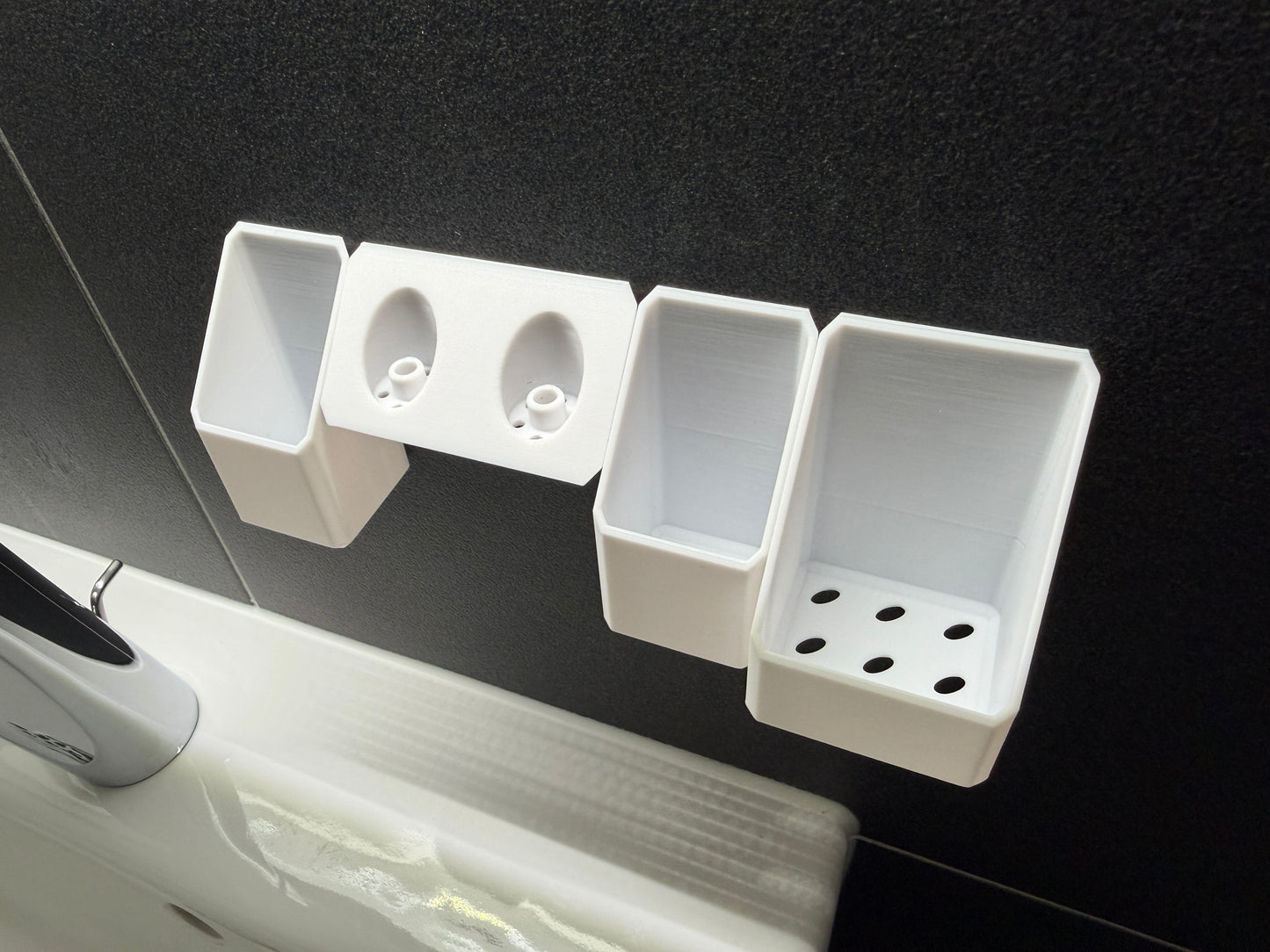 BrushDock Comfort Set – Wall Mount Set for Couples (No Drilling Required) 