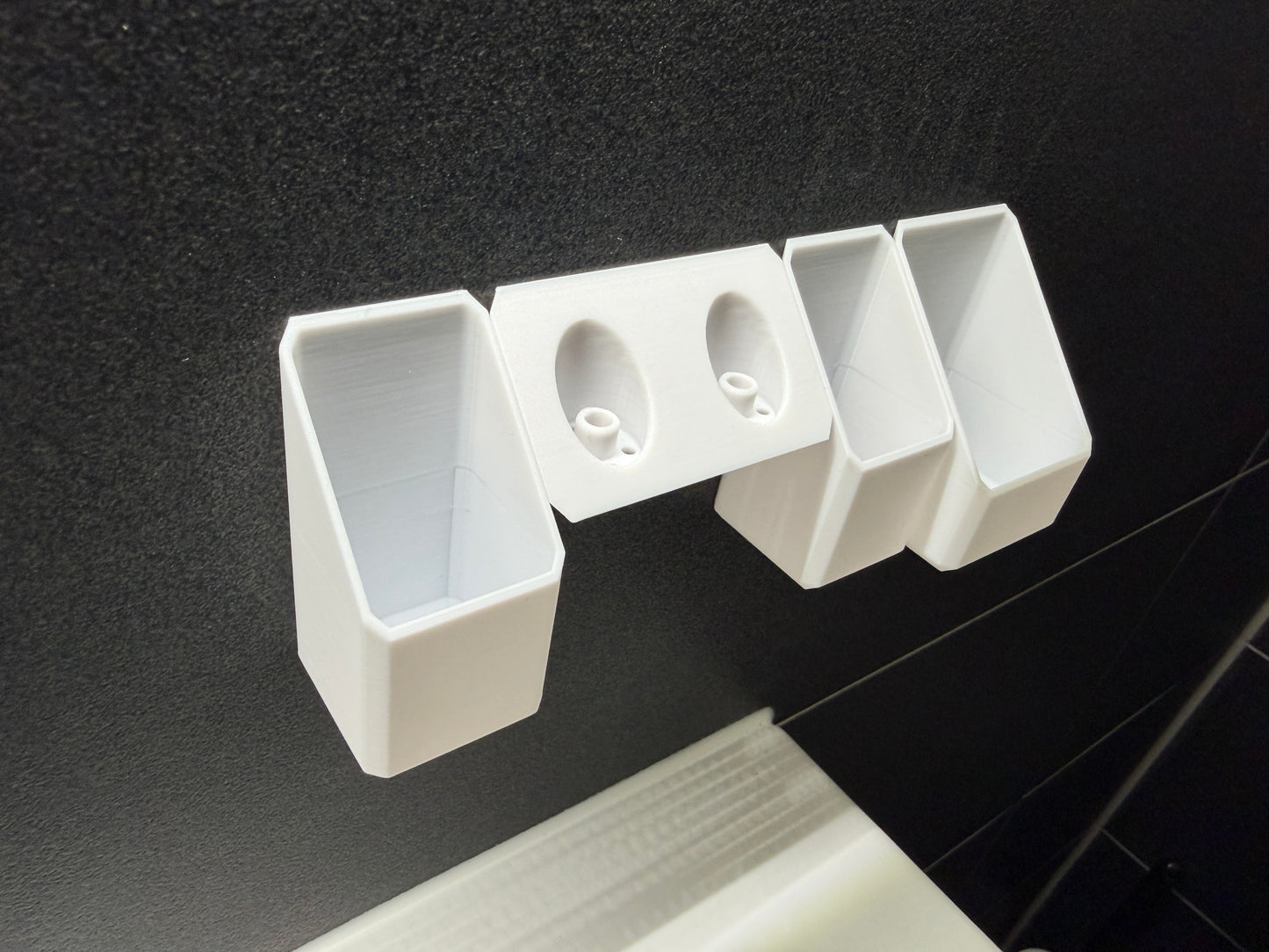 BrushDock Comfort Set – Wall Mount Set for Couples (No Drilling Required) 