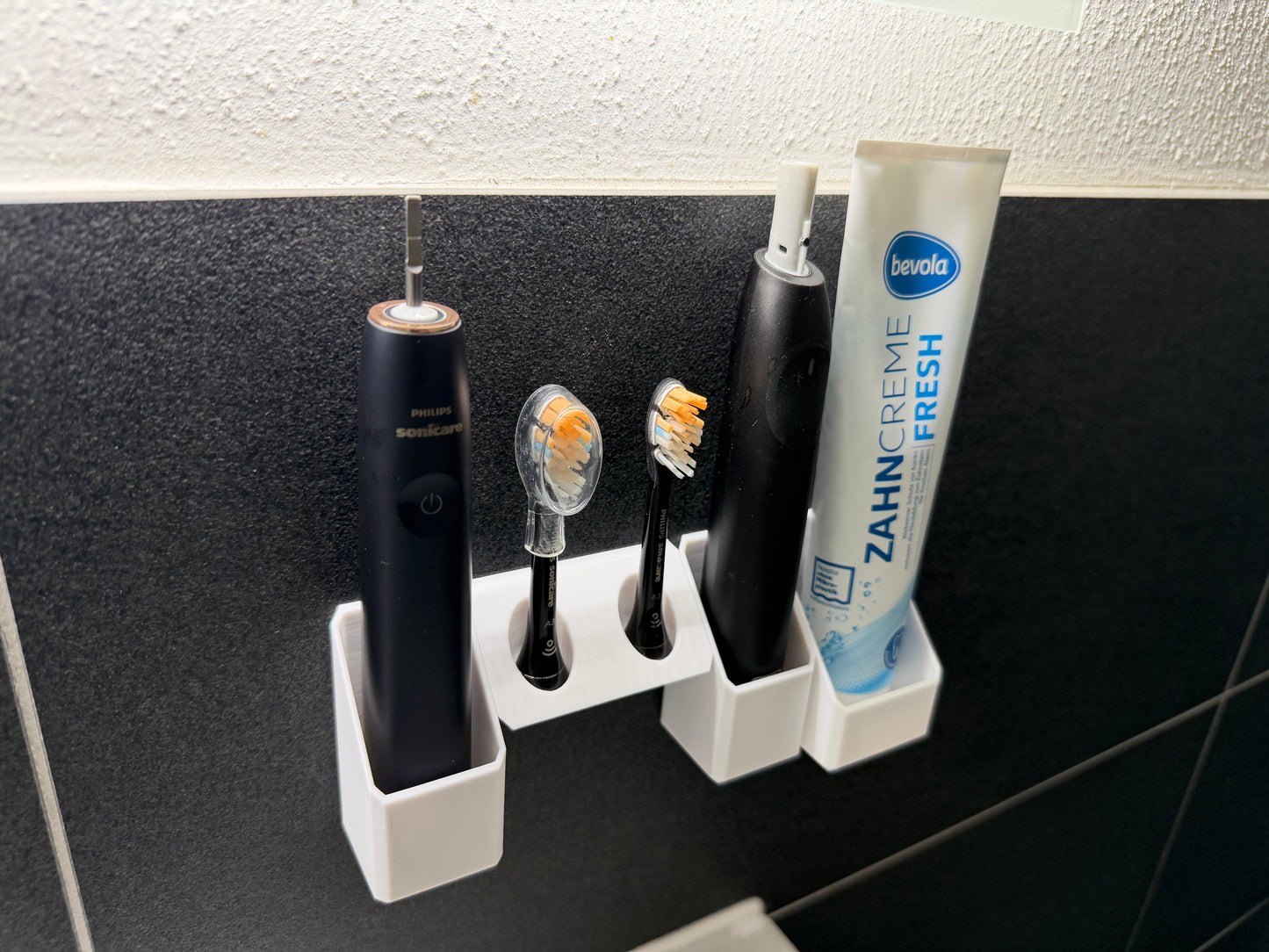 BrushDock Handle – Toothbrush Holder Wall Mount (No Drilling Required) 