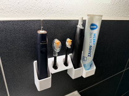 BrushDock Handle – Toothbrush Holder Wall Mount (No Drilling Required) 