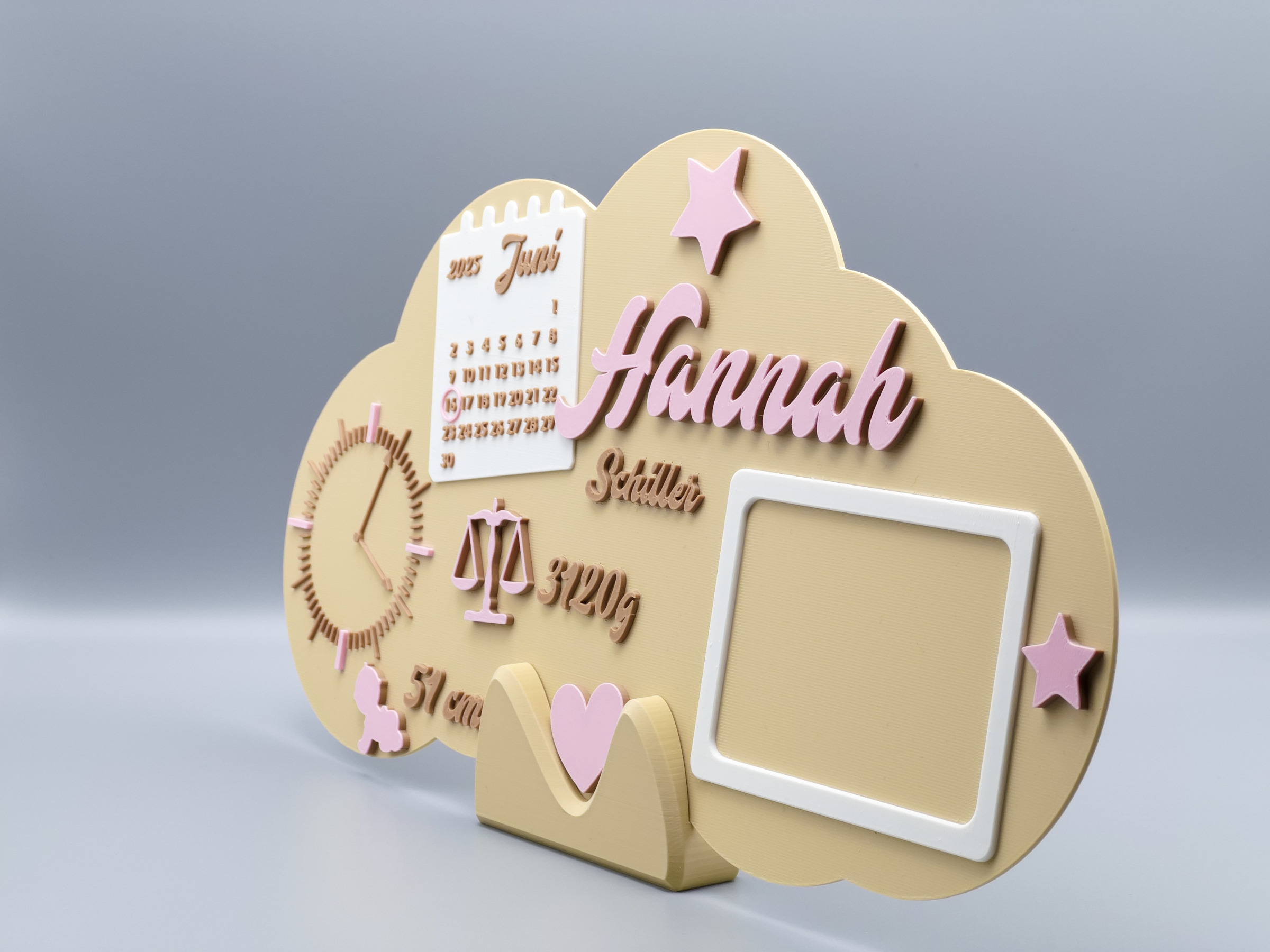 Babyschild ohne Bild